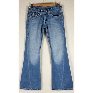 True Religion Vintage 90s Y2K Joey Super T Flared Bootcut Low Rise Jeans size 30
